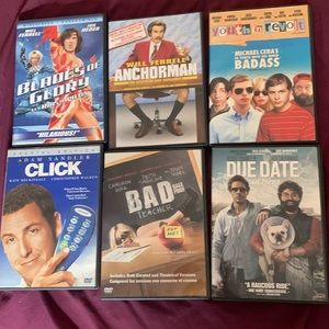 6 DVD Comedy Lot Will Farrell, Adam Sandler